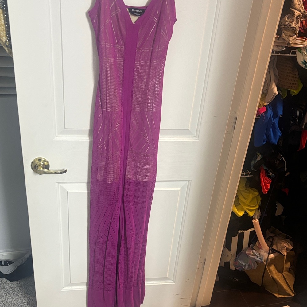 bebe Purple Maxi Dress